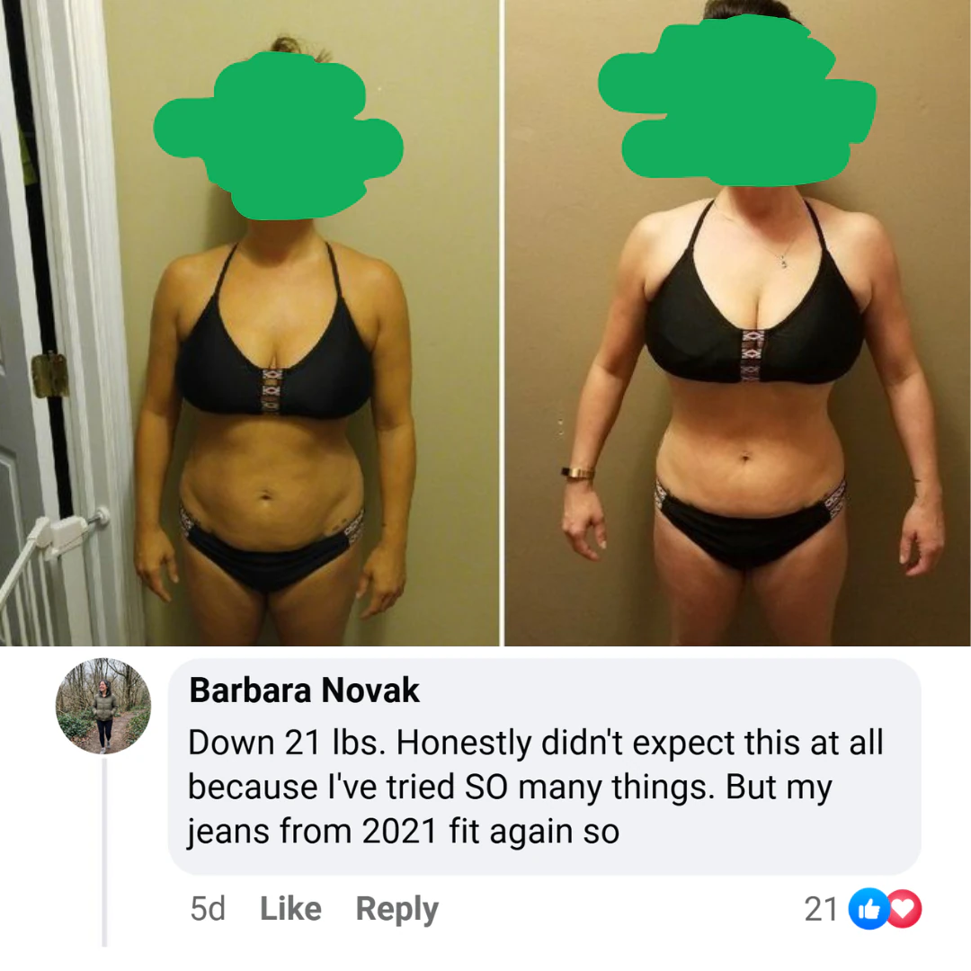 Antes e depois de uma cliente