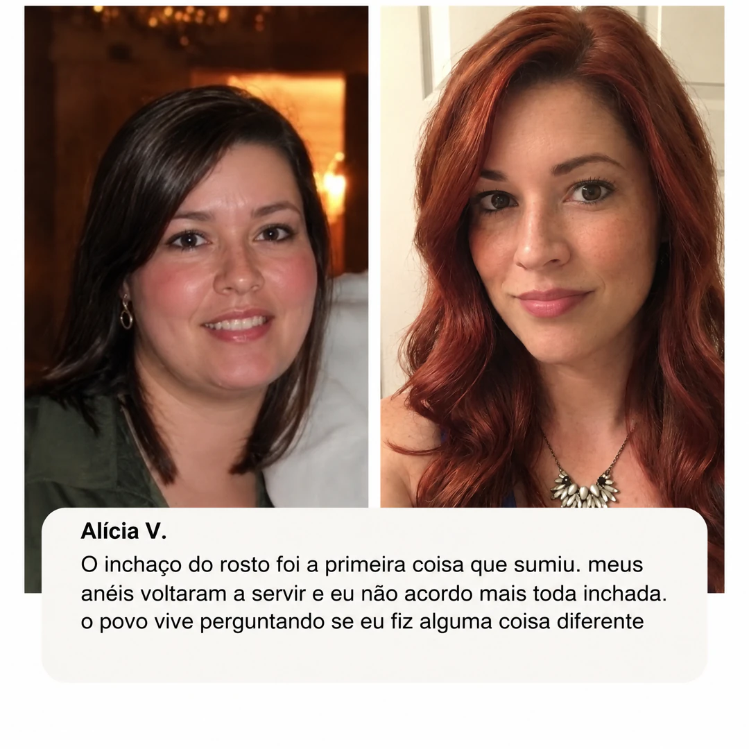 Antes e depois de uma cliente