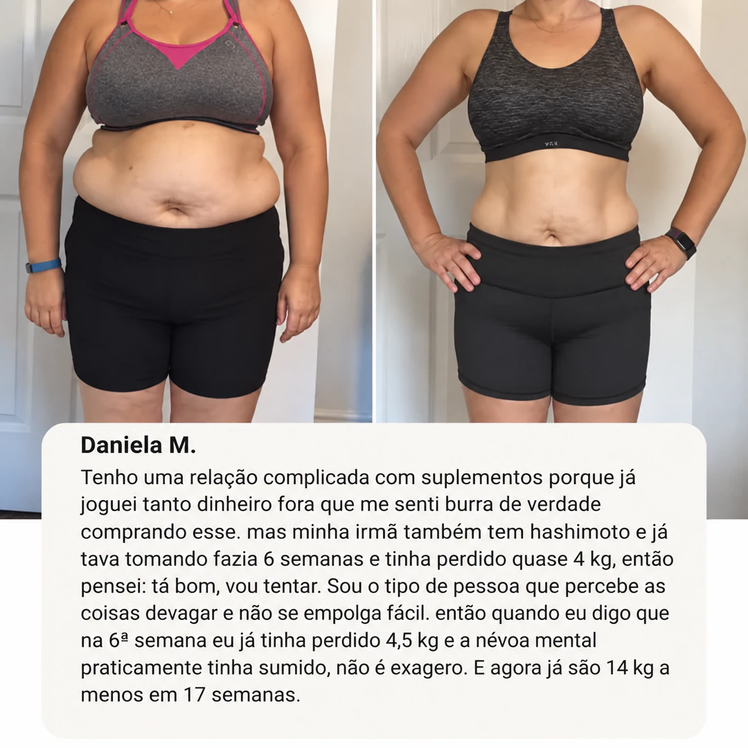 Antes e depois de uma cliente
